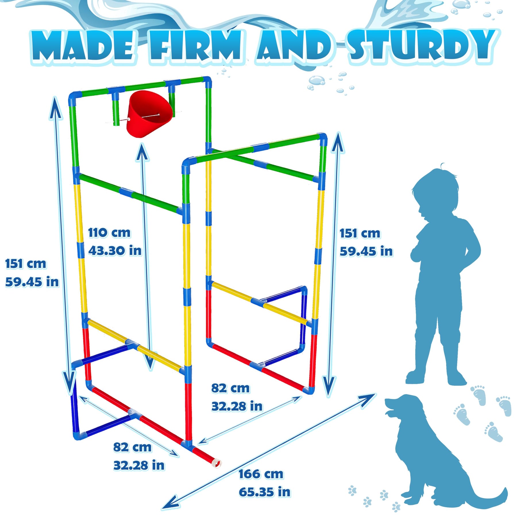 Kids Water Park Sprinkler Tunnel Set