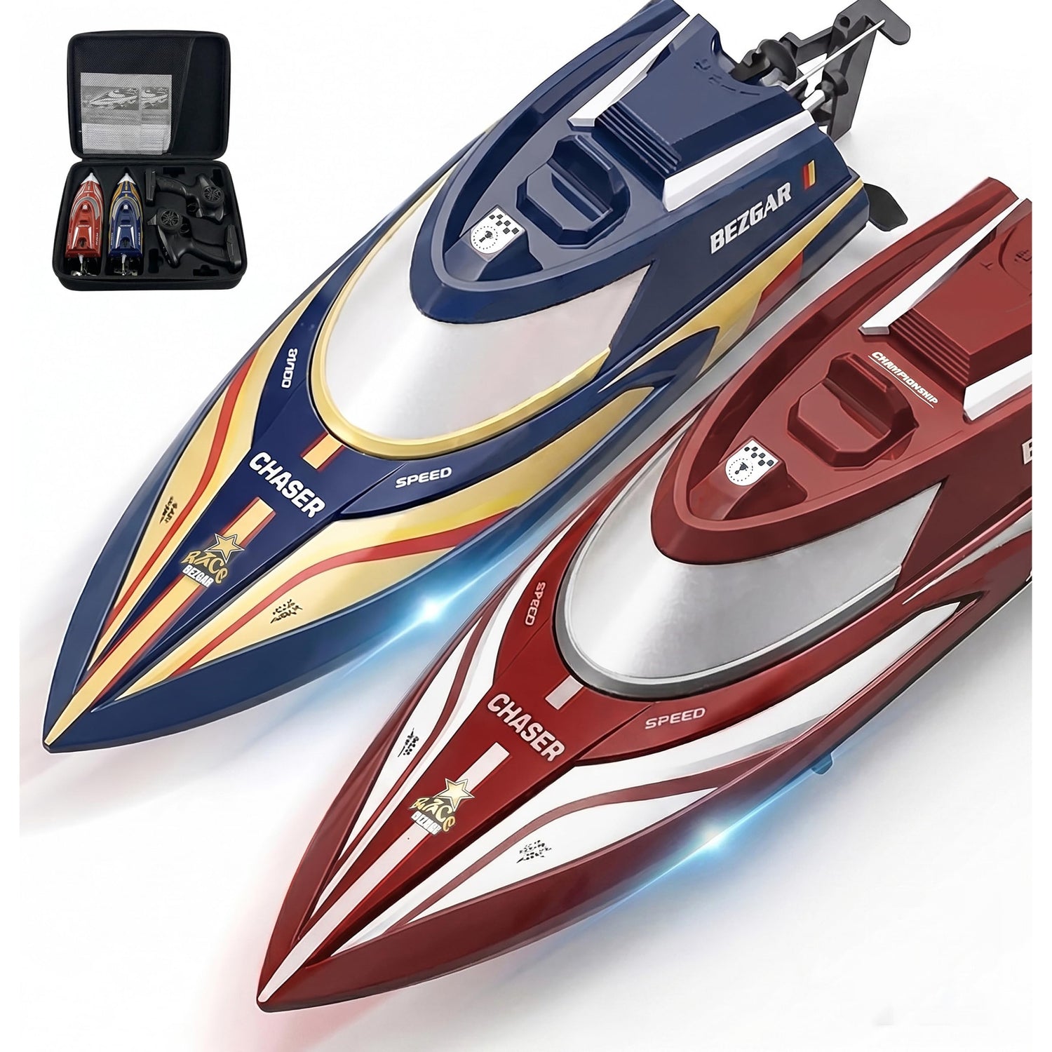 Remote Control Speed Boat Set – 2 Pack
