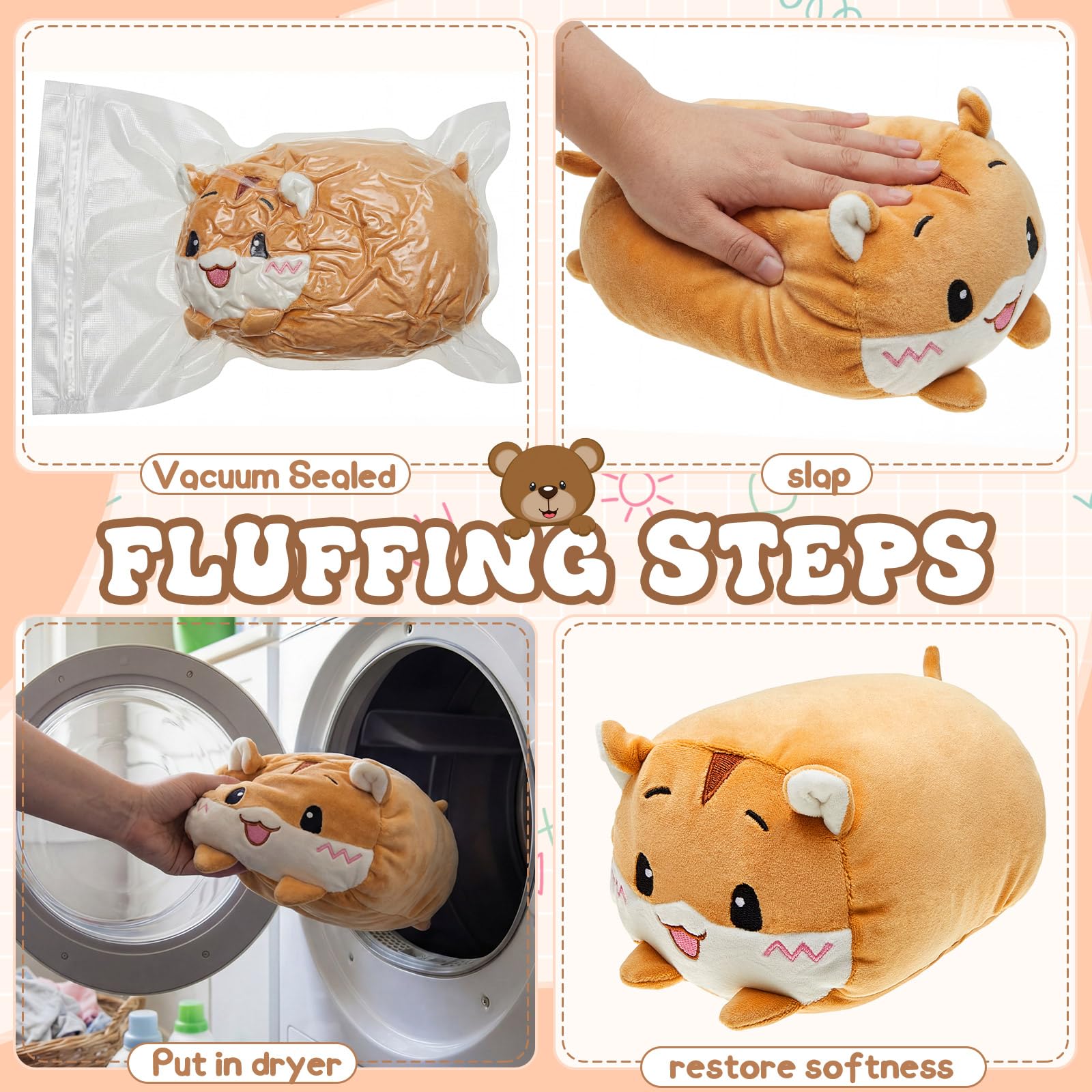 Cute Plush Toy Set – Bulk Pack