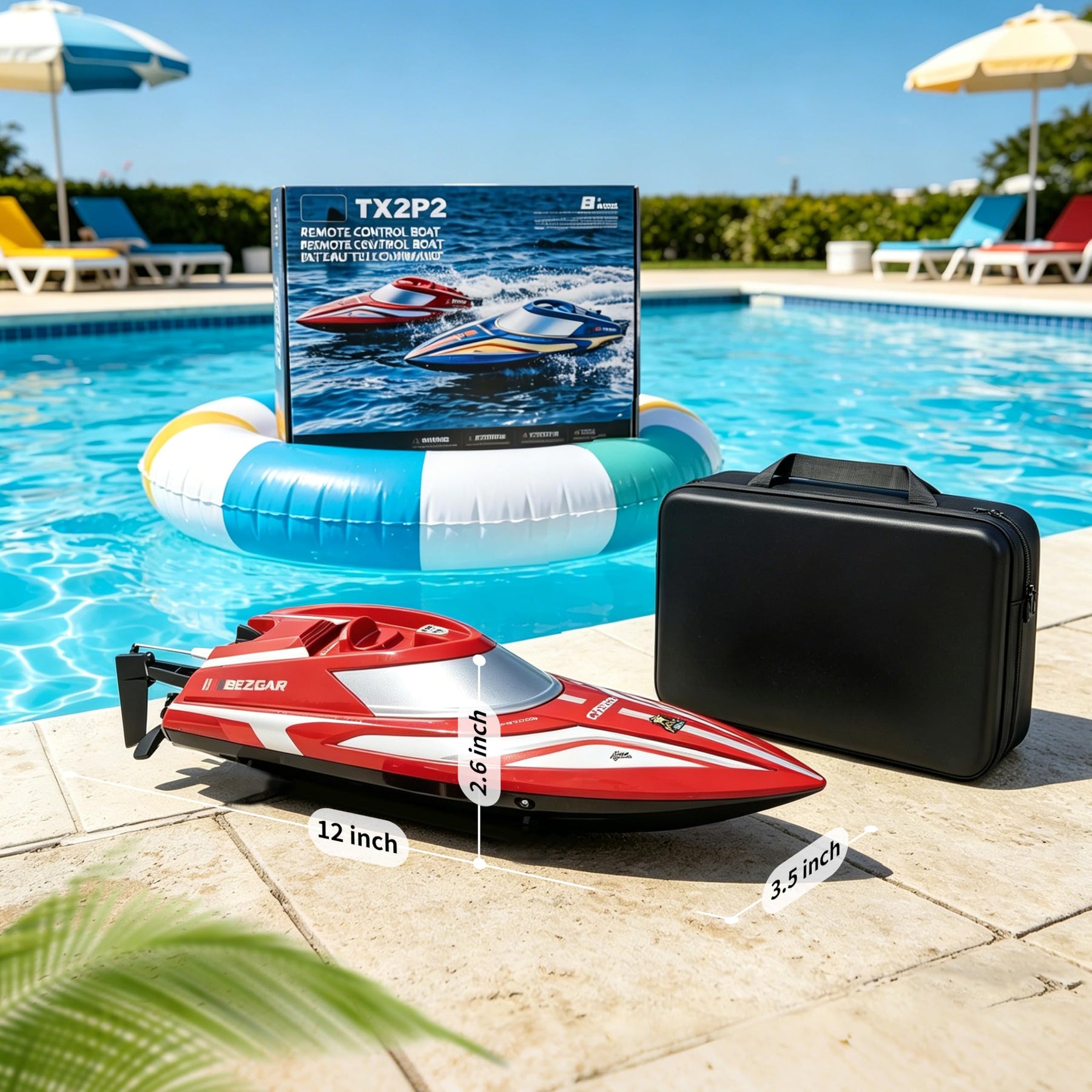 Remote Control Speed Boat Set – 2 Pack