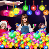 LED Light-Up Bouncy Ball Set – 12 Pieces