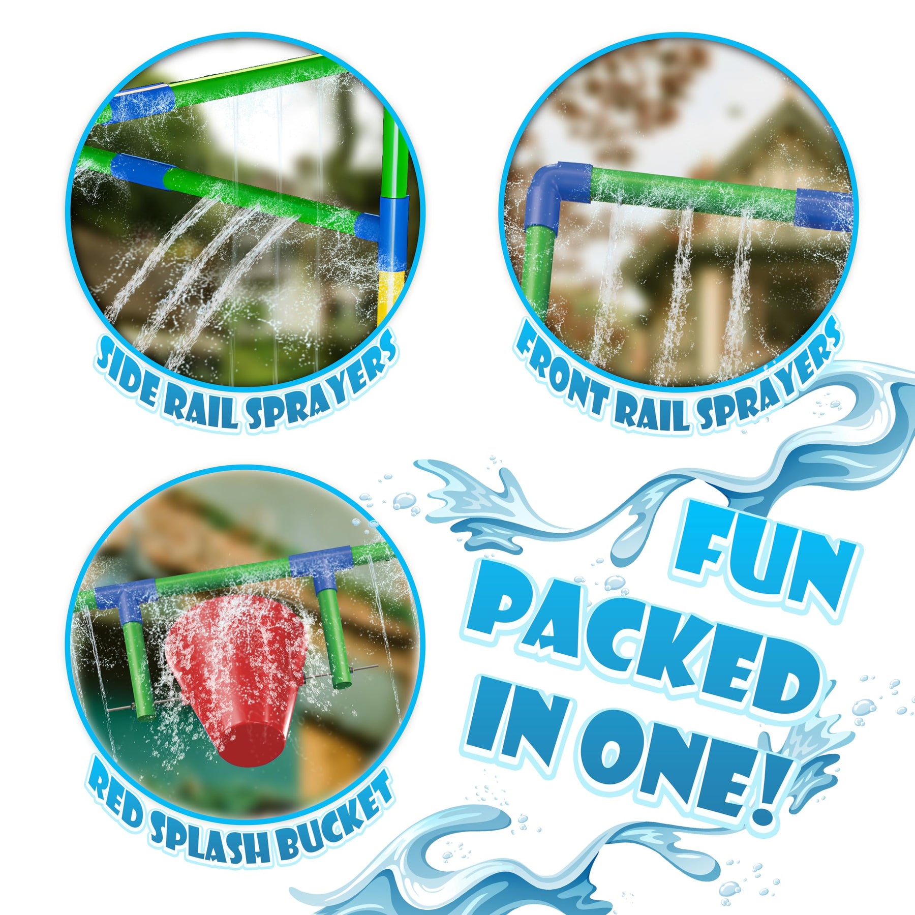 Kids Water Park Sprinkler Tunnel Set