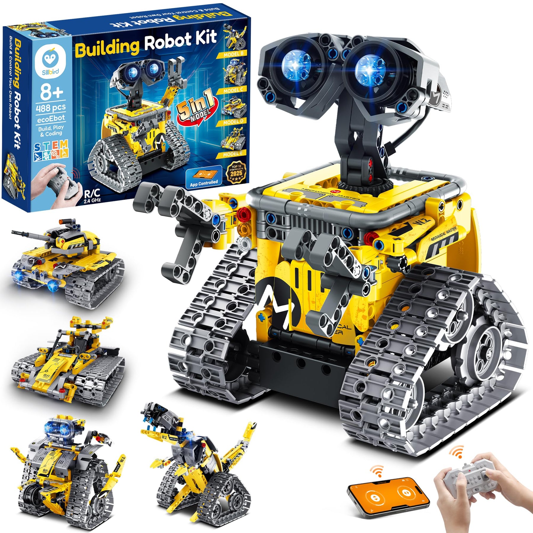 Sillbird STEM Project Building Robot Toys for Kids